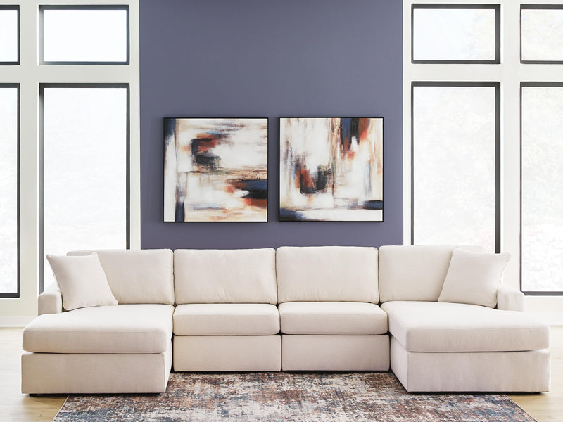 Modmax Oyster 4-Piece Double Storage Chaise Sectional - 92103S80