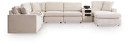 Modmax Oyster 8-Piece Sectional with Storage Chaise and Audio Consoles - 92103S98