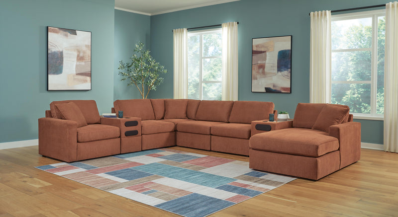 Modmax Spice 8-Piece Sectional with Storage Chaise and Audio Consoles - 92102S98
