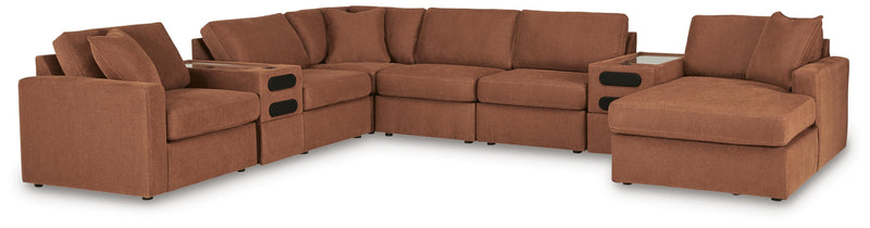 Modmax Spice 8-Piece Sectional with Storage Chaise and Audio Consoles - 92102S98
