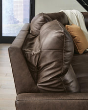 ModZ Chocolate 6-Piece Power Reclining Sectional with Audio Console - U14000S5