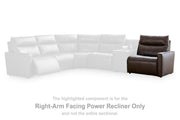 ModZ Chocolate Right-Arm Facing Power Recliner - U1400062