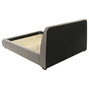 Mokena 46-inch Upholstered California King Platform Bed Taupe - 310090KW