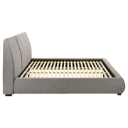 Mokena 46-inch Upholstered Eastern King Platform Bed Taupe - 310090KE