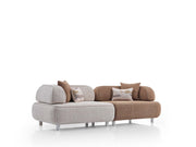 Mokka Convertible Sofa in Brown-Cream - 200-ELI-MOK-KRL 104-KRL 504-3