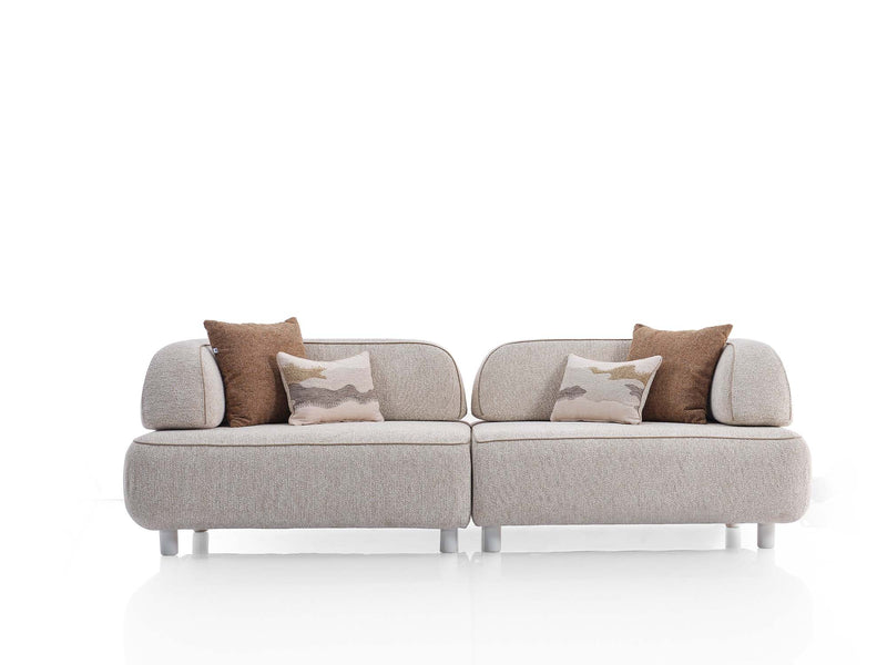 Mokka Convertible Sofa in Brown-Cream - 200-ELI-MOK-KRL 104-KRL 504-3