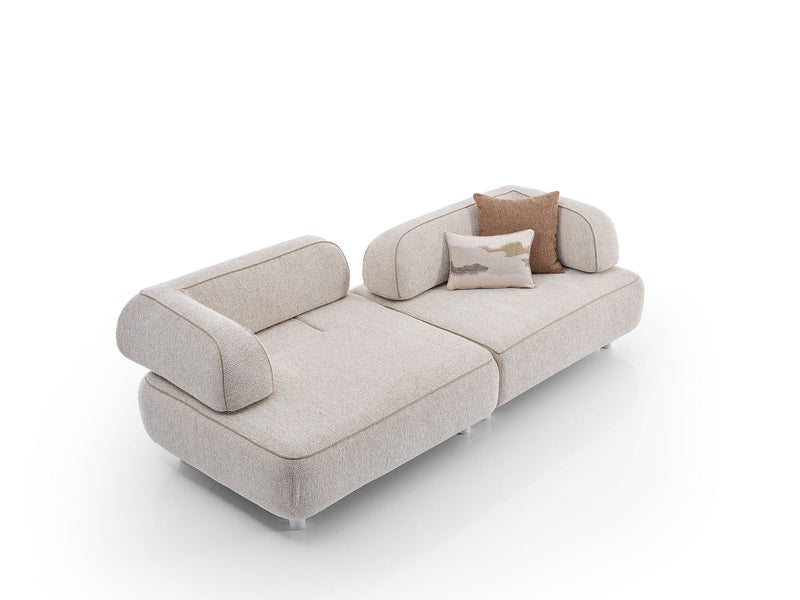 Mokka Convertible Sofa in Brown-Cream - 200-ELI-MOK-KRL 104-KRL 504-3