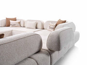 Mokka Sectional Sofa in Cream - 200-ELI-MOK-KRL 104-S