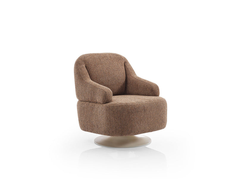 Mokka Swivel Chair in Brown - 200-ELI-MOK-KRL 504-B
