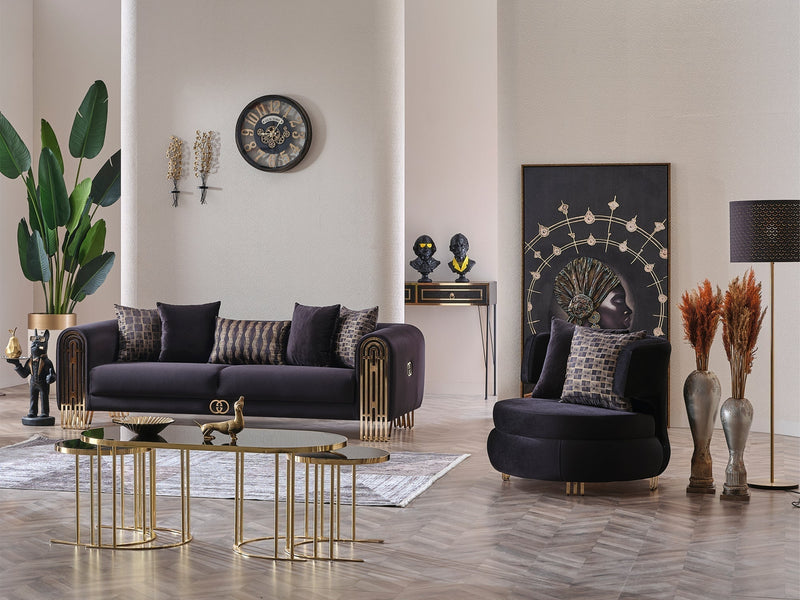 Monaco 94" Wide Rolled Arm Sofa - Sofas