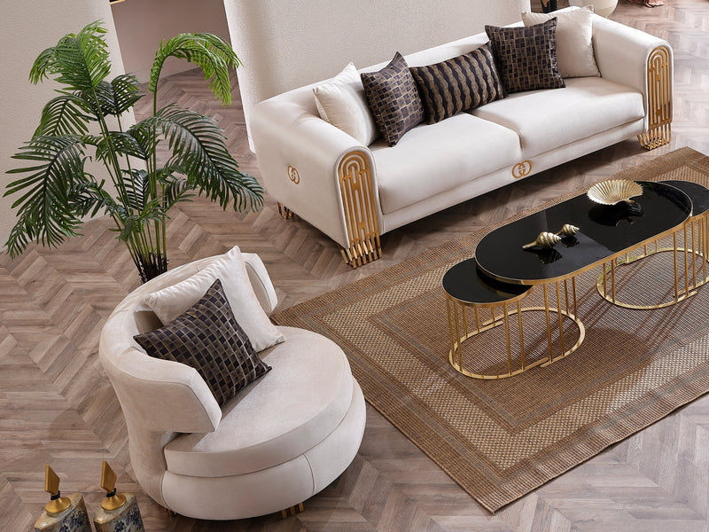 Monaco 94" Wide Rolled Arm Sofa - Sofas