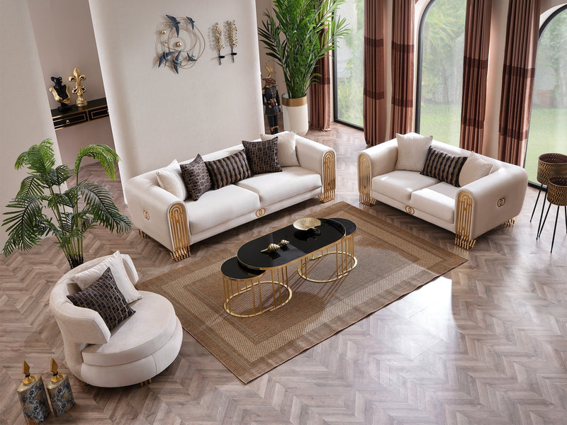Monaco 94" Wide Rolled Arm Sofa - Sofas