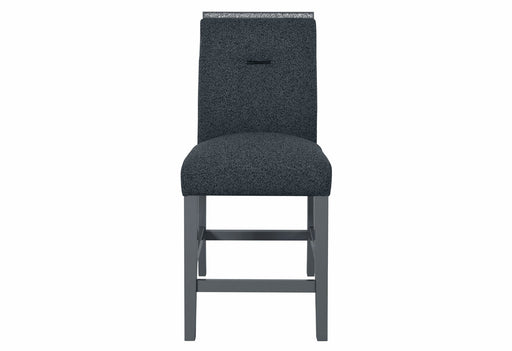 Monaco Dark Grey Bar Table And 4 Monaco Dark Grey Bar Stools - MONACO-BT-DARK GREY+MONACO-BS-DARK GREY