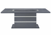 Monaco Dark Grey Dining Table - MONACO-DT-DARK GREY