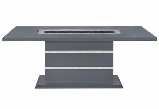 Monaco Dark Grey Dining Table - MONACO-DT-DARK GREY