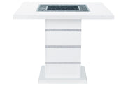 Monaco White Bar Table + 8 Monaco Bs-N - MONACO-WHITE-BT+MONACO-BS-N 9PC