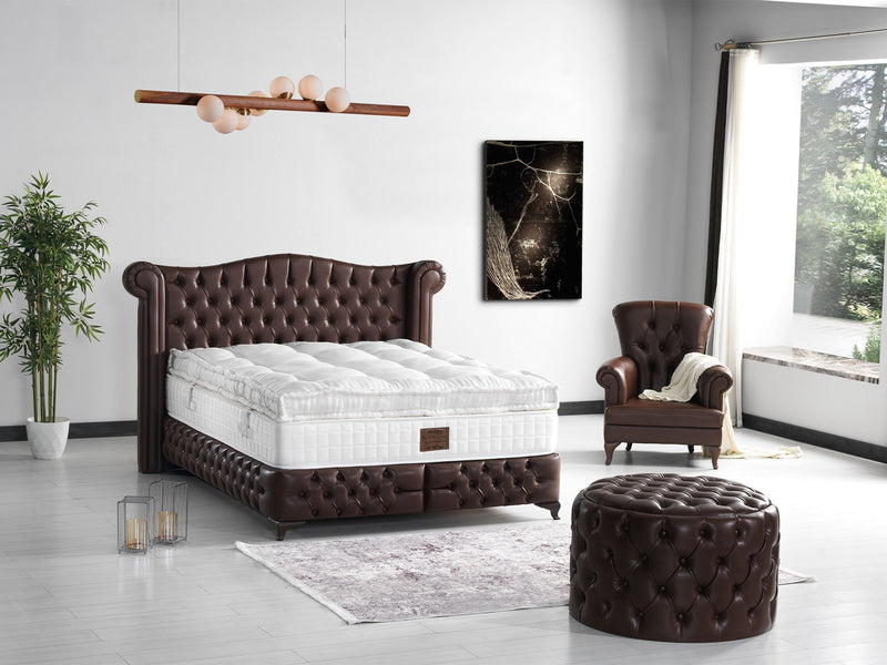 Monalisa Ottoman Brown in Brown - 110-MON-BRW-RP