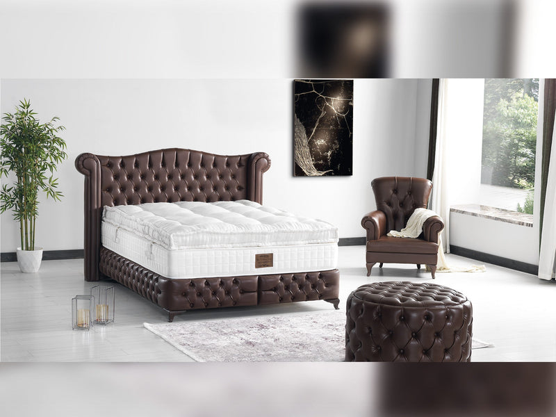 Monalisa Ottoman Brown in Brown - 110-MON-BRW-RP