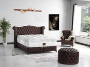 Monalisa Storage Bed With Headboard Brown - Queen in Brown - 110-MON-BRW-150-SB