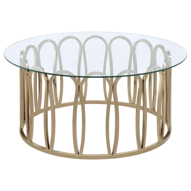 Monett 3-piece Coffee and End Table Set Chocolate Chrome - 708058-S3