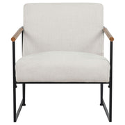 Monsen Fabric Upholstered Metal Frame Accent Chair Ivory - 900648