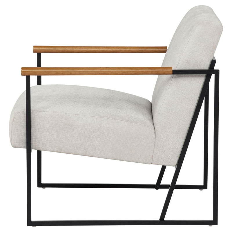 Monsen Fabric Upholstered Metal Frame Accent Chair Ivory - 900648