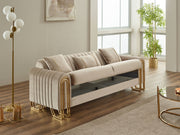 Montana Convertible Sofa in Grey - 200-SIM-MON-VELVET412-3