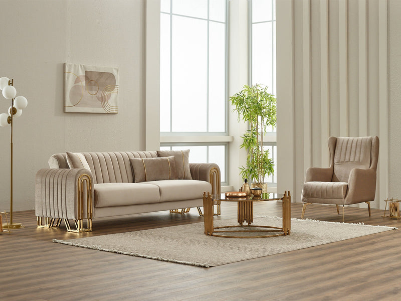 Montana Convertible Sofa in Grey - 200-SIM-MON-VELVET412-3