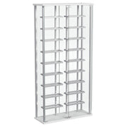 Montara Tempered Glass Wine Storage LED Curio Cabinet Chrome - 182037