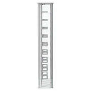 Montara Tempered Glass Wine Storage LED Curio Cabinet Chrome - 182037