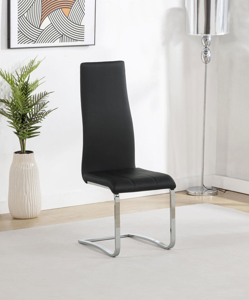 Montclair Upholstered Dining Side Chair Black (Set of 4) - 100515BLK