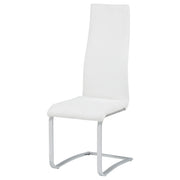 Montclair Upholstered Dining Side Chair White (Set of 4) - 100515WHT