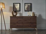 Montego 6 Drawer Dresser (Mnt Walnut) - DMV FurnitureDresser