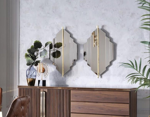 Montego Buffet Mirror (Montego Walnut)..2 Piece - DMV FurnitureMirror