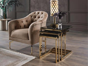 Montego Nesting Table (Crl Mrb /Gold)..1 Piece - 22MTG3304FW1P
