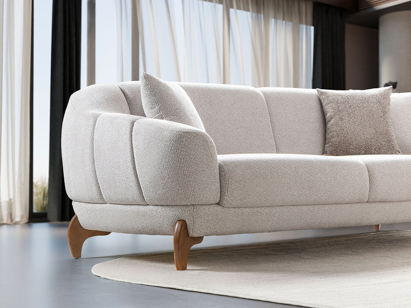 Montel Convertible Sofa in Cream - 200-ST-MONT-SOFT03-3