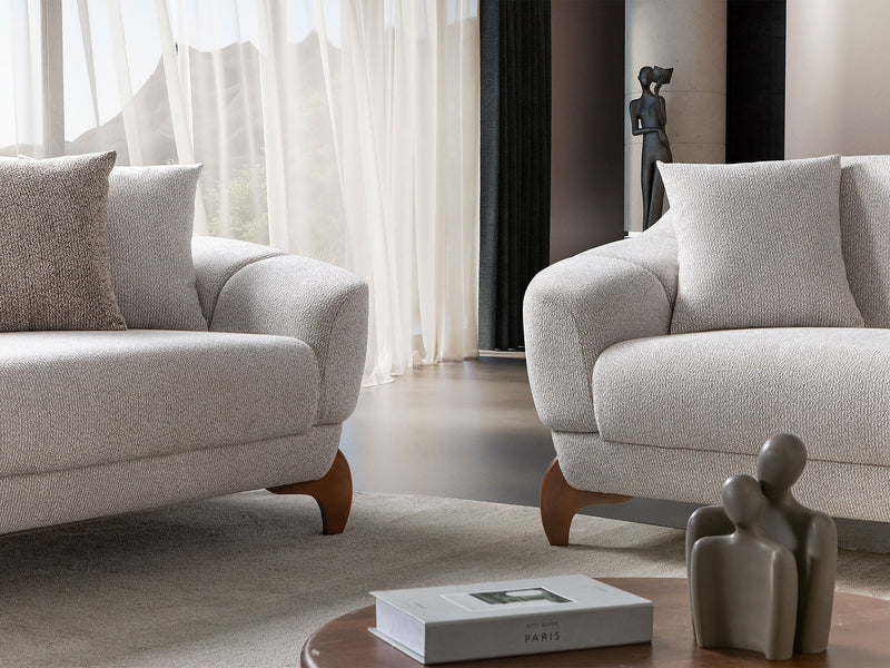 Montel Convertible Sofa in Cream - 200-ST-MONT-SOFT03-3