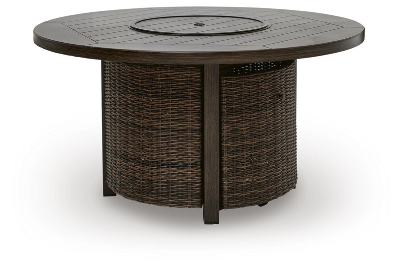Monterey Point Dark Brown Outdoor Fire Pit Table - PCP760-776