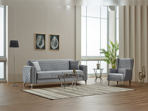 Montero Chair in Light Grey - 200-SIM-MON-VELVET405-B