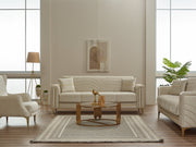 Montero Convertible Loveseat in Light Grey - 200-SIM-MON-VELVET405-2