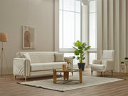 Montero Convertible Sofa in Cream - 200-SIM-MON-VELVET938-3
