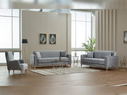 Montero Convertible Sofa in Light Grey - 200-SIM-MON-VELVET405-3