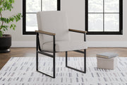 Montia Home Office Desk with Chair and Storage in Light Brown - PKG018523