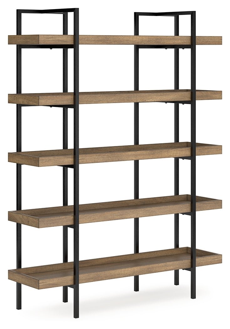 Montia Light Brown 76" Bookcase - H632-70