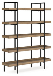 Montia Light Brown 76" Bookcase - H632-70