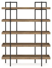 Montia Light Brown 76" Bookcase - H632-70