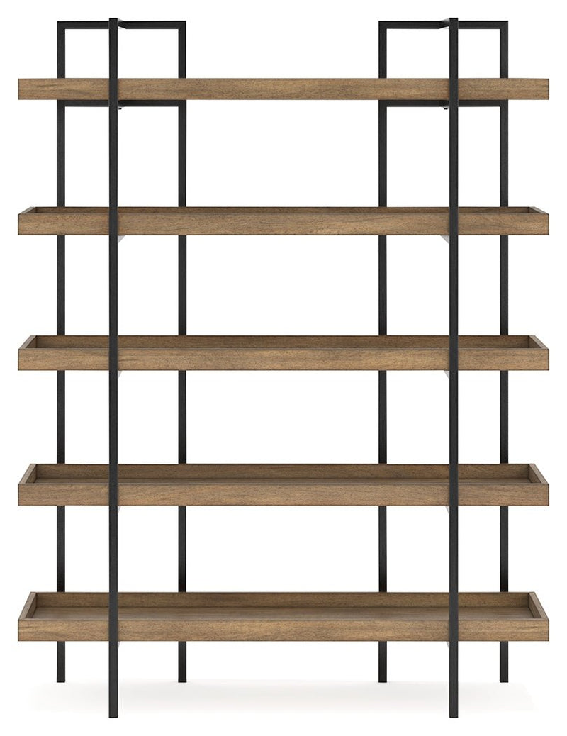 Montia Light Brown 76" Bookcase - H632-70