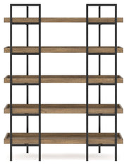 Montia Light Brown 76" Bookcase - H632-70