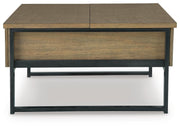 Montia Light Brown Lift-Top Coffee Table - T602-00