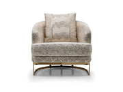 Monza 3-pieces (Sofa & Loveseat & Chair) Livingroom Set Cream in Cream - 101-MON-MON01-321